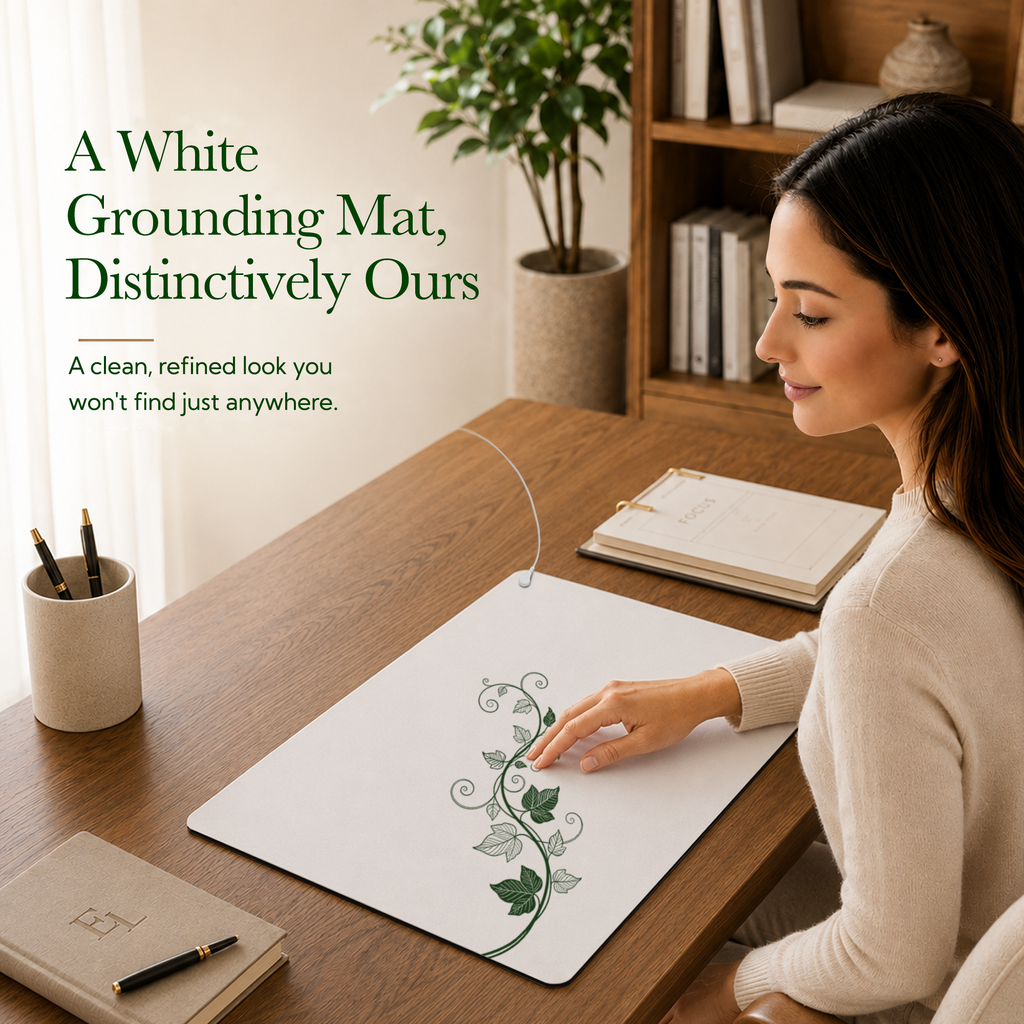 White Grounding Mat - Leaf