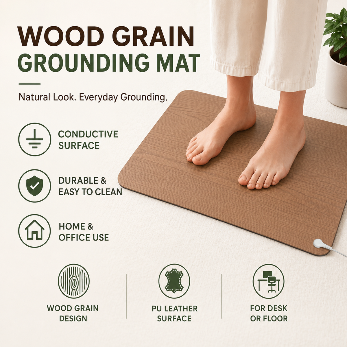 Wood Grain Grounding Mat