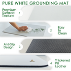 White Grounding Mat - Leaf