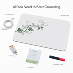 White Grounding Mat - Leaf