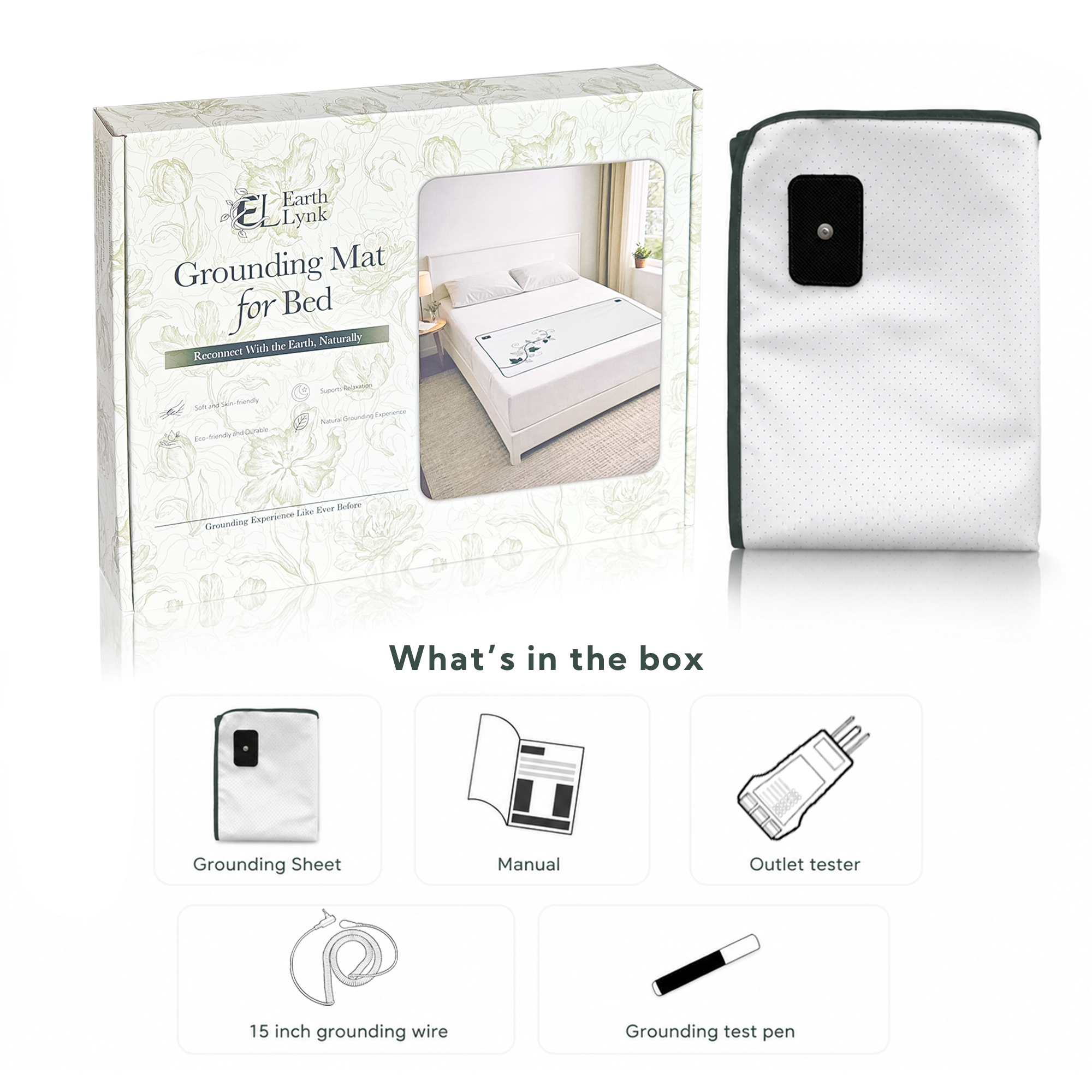White grounding mat in the box
