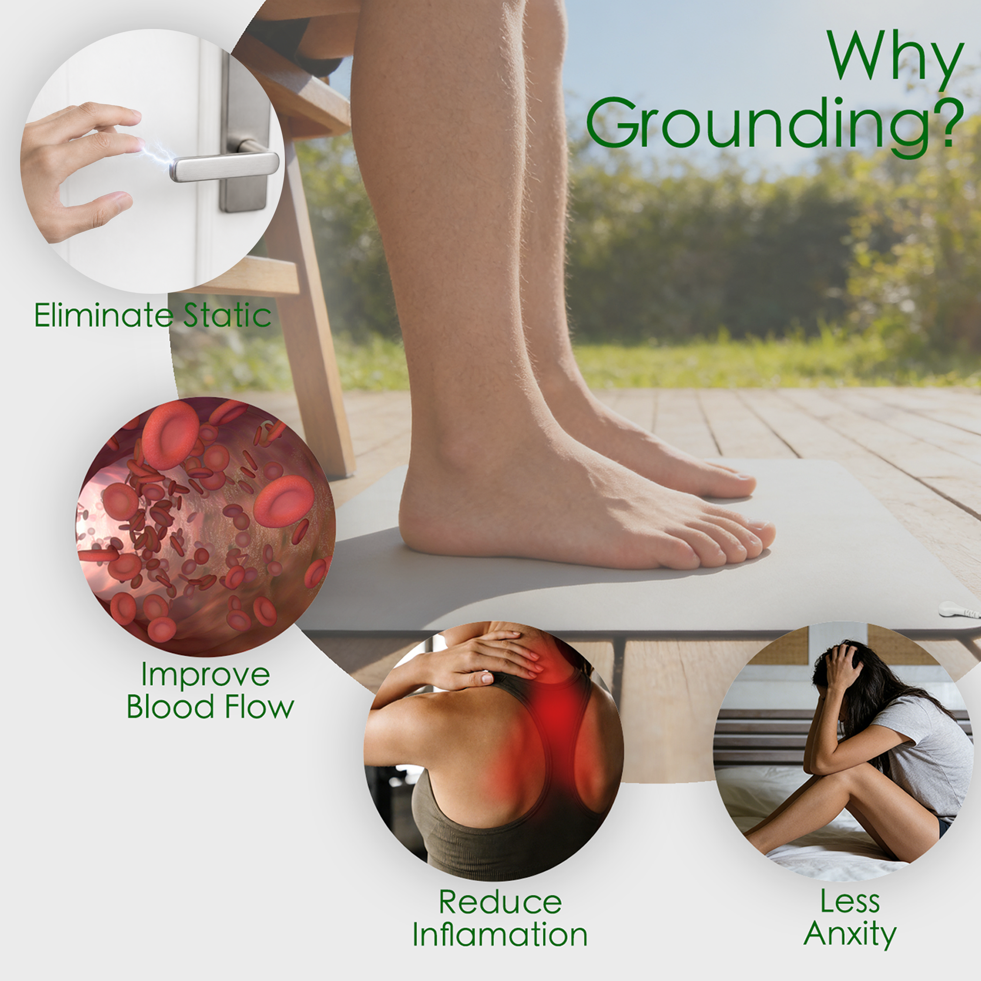 White Grounding Mat