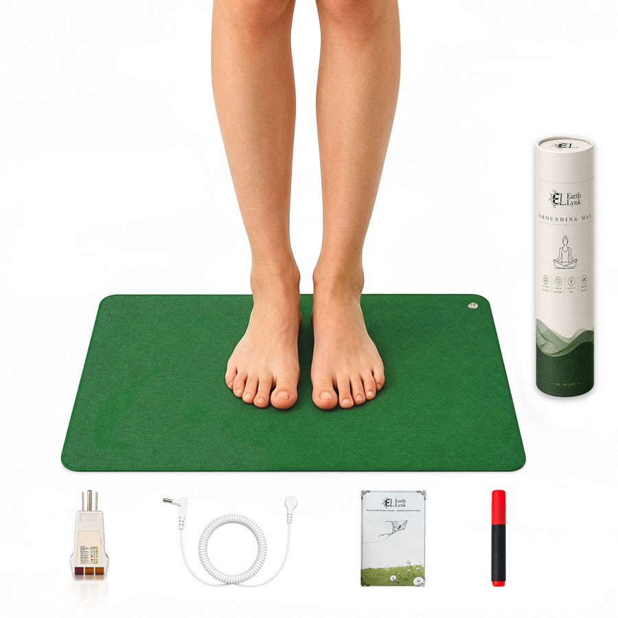 Grounding Mat with Green Grass Texture